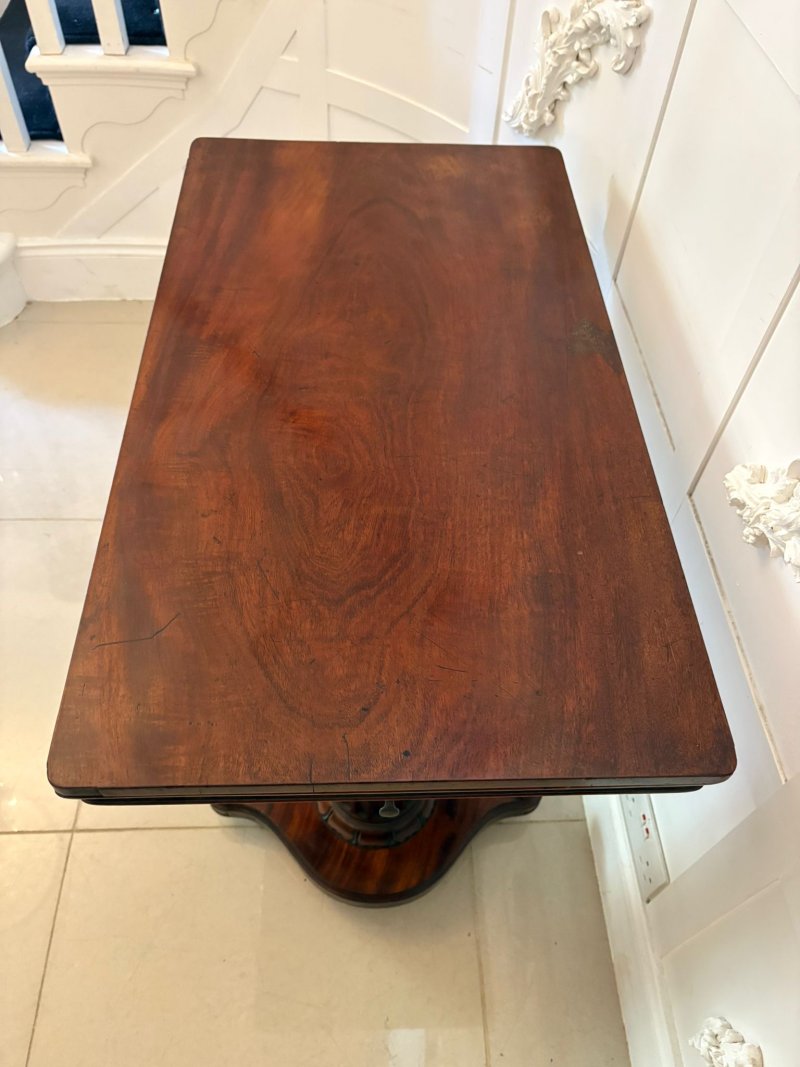 Antique Victorian Quality Mahogany Adjustable Reading/Side Table - Image 6